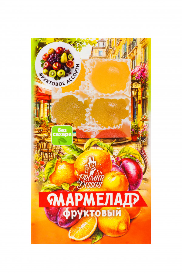 №2 Мармелад Премиум Десерт ФРУКТОВЫЙ (ананас, яблоко, гранат) 200г    в Нальчике