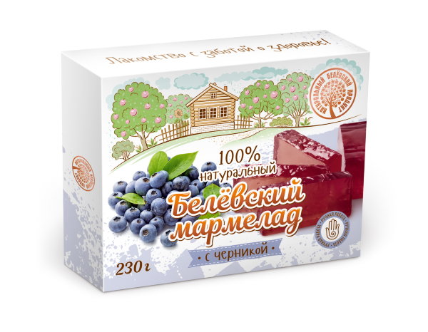 №2 Мармелад белевский "Черника" 230г в Нальчике