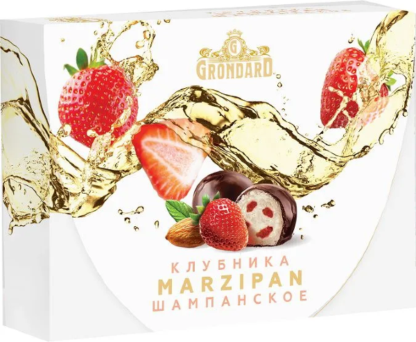 №1 TM Grondard       (10185) Конфеты глазированные Марципановые Клубника и Шампанское, 98г в Нальчике